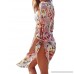 ZXZY Women Asymmetrical Lightweight Floral Print Boho Swimsuit Cover Ups One Size B07Q7N9CTW